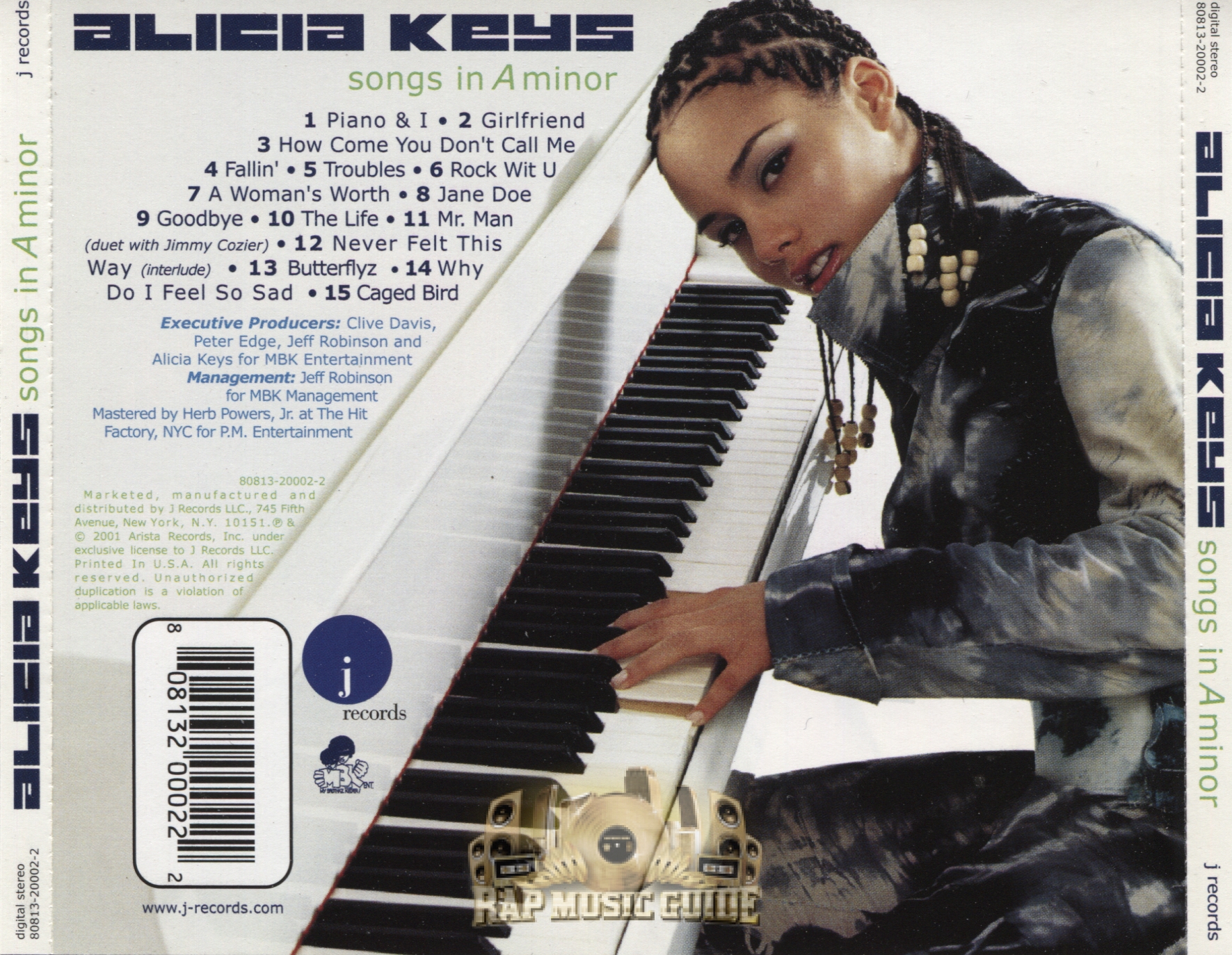 Alicia Keys - Songs In A Minor: CD | Rap Music Guide